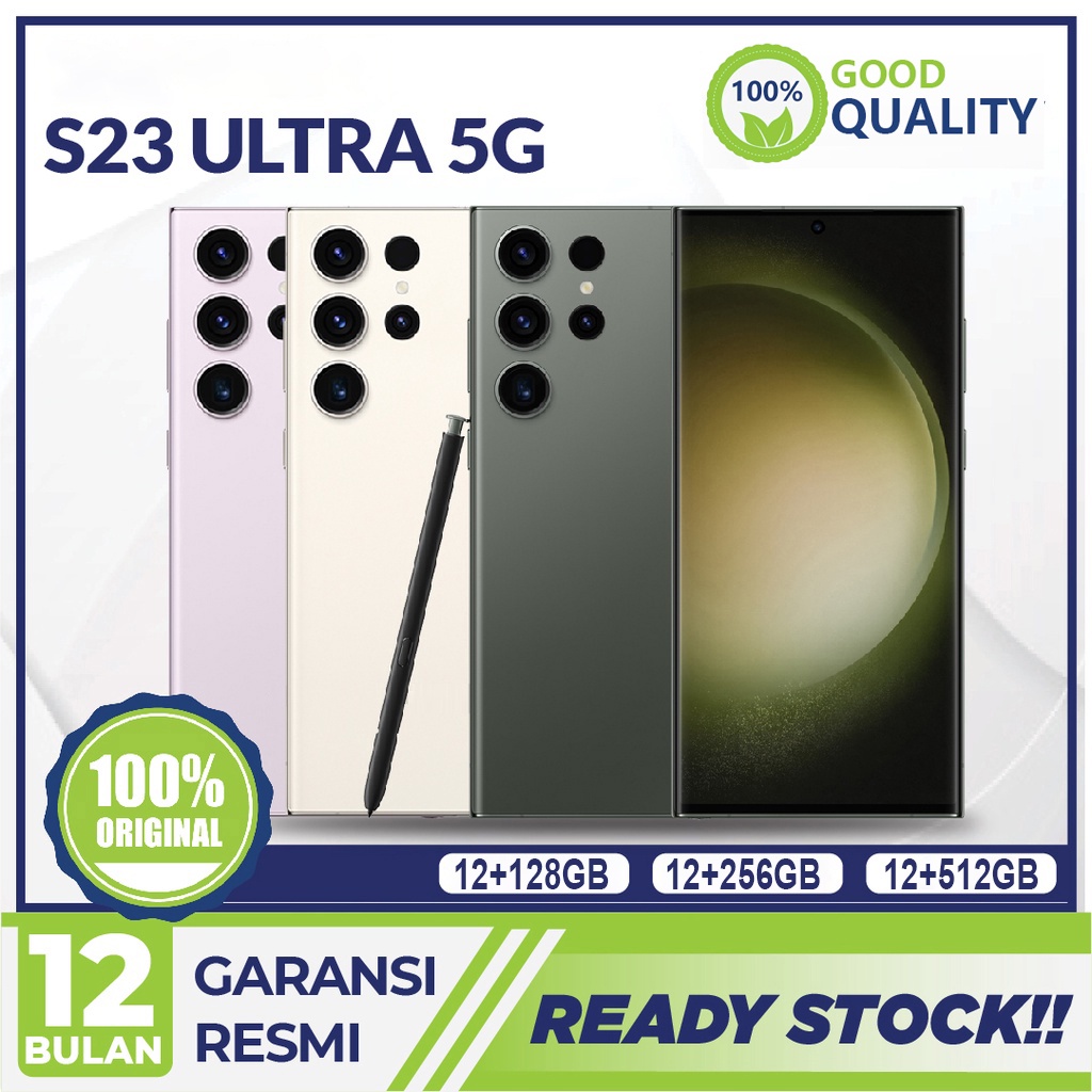【Ori】Handphone Galaxy S23 Ultra 5G 12/256 12/512 GB 12/1TB RAM 12 ROM 256 512  HP Original SEIN Smartphone