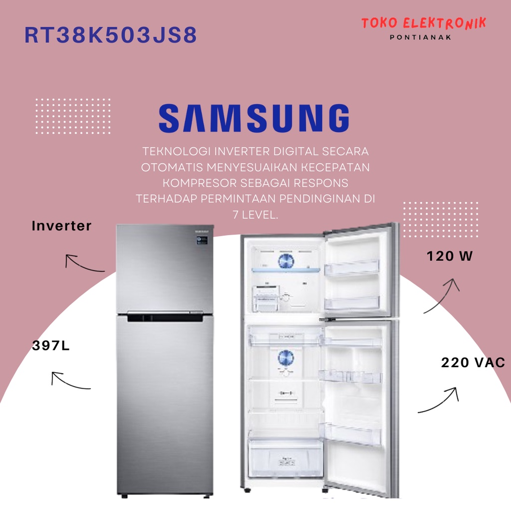 Kulkas Samsung 2 Pintu RT38K503JS8