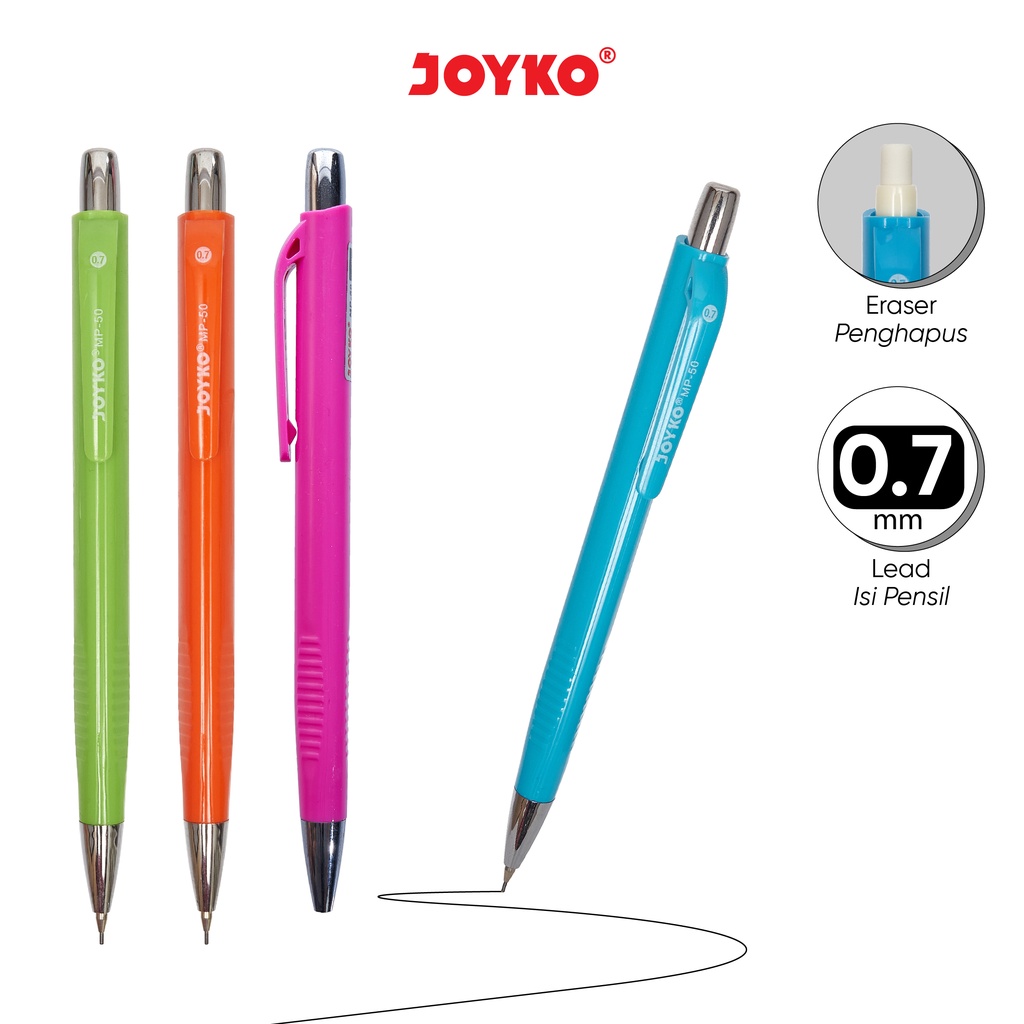 Mechanical Pencil Pensil Mekanik Joyko MP-50 0.7 mm