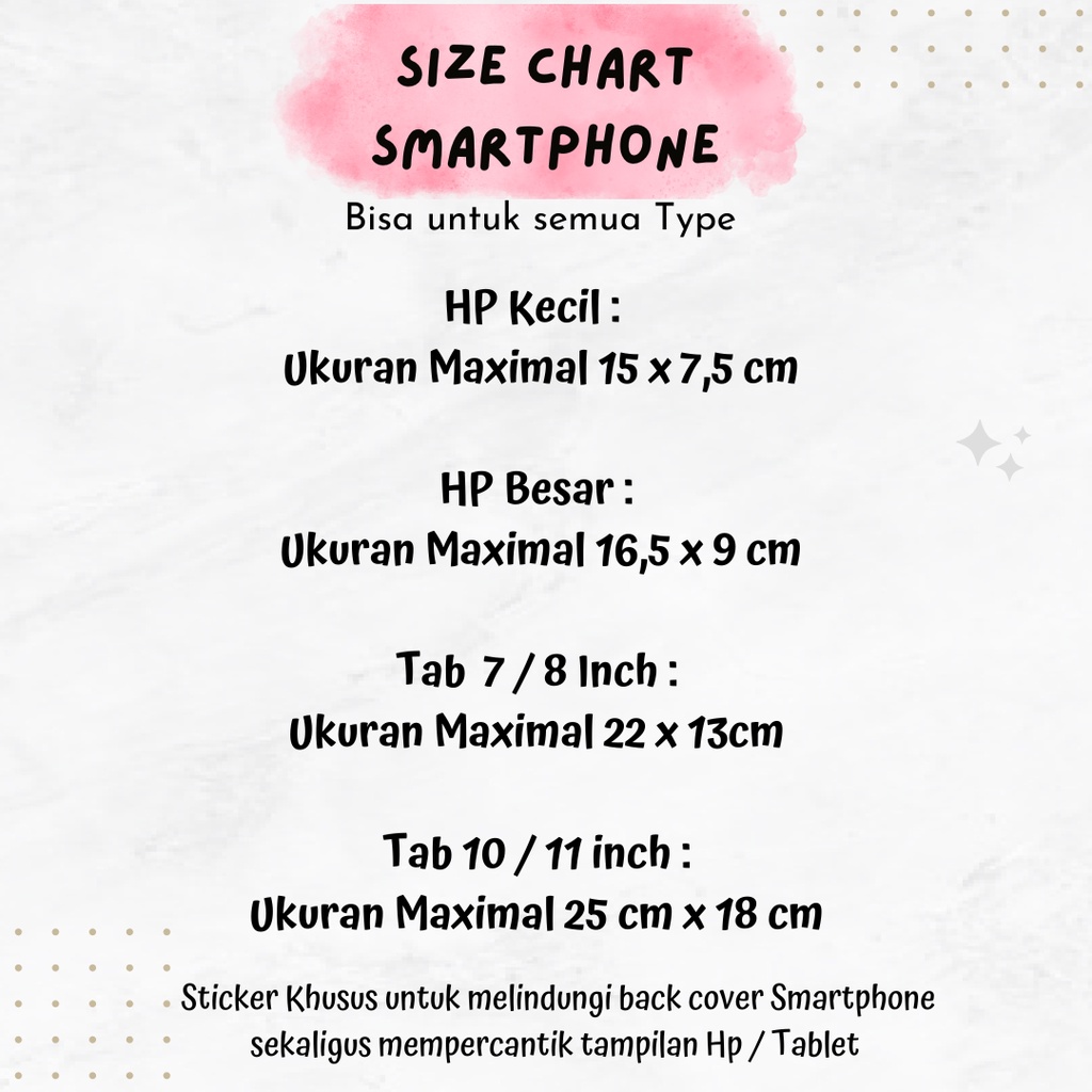 Garskin Skin HP Stiker Anti Jamur Iphone  Vivo Oppo Realme Redmi Samsung Huawei  Samsung  Stiker Pelindung All Type Handphone Tablet Bunga Colorful Pastel