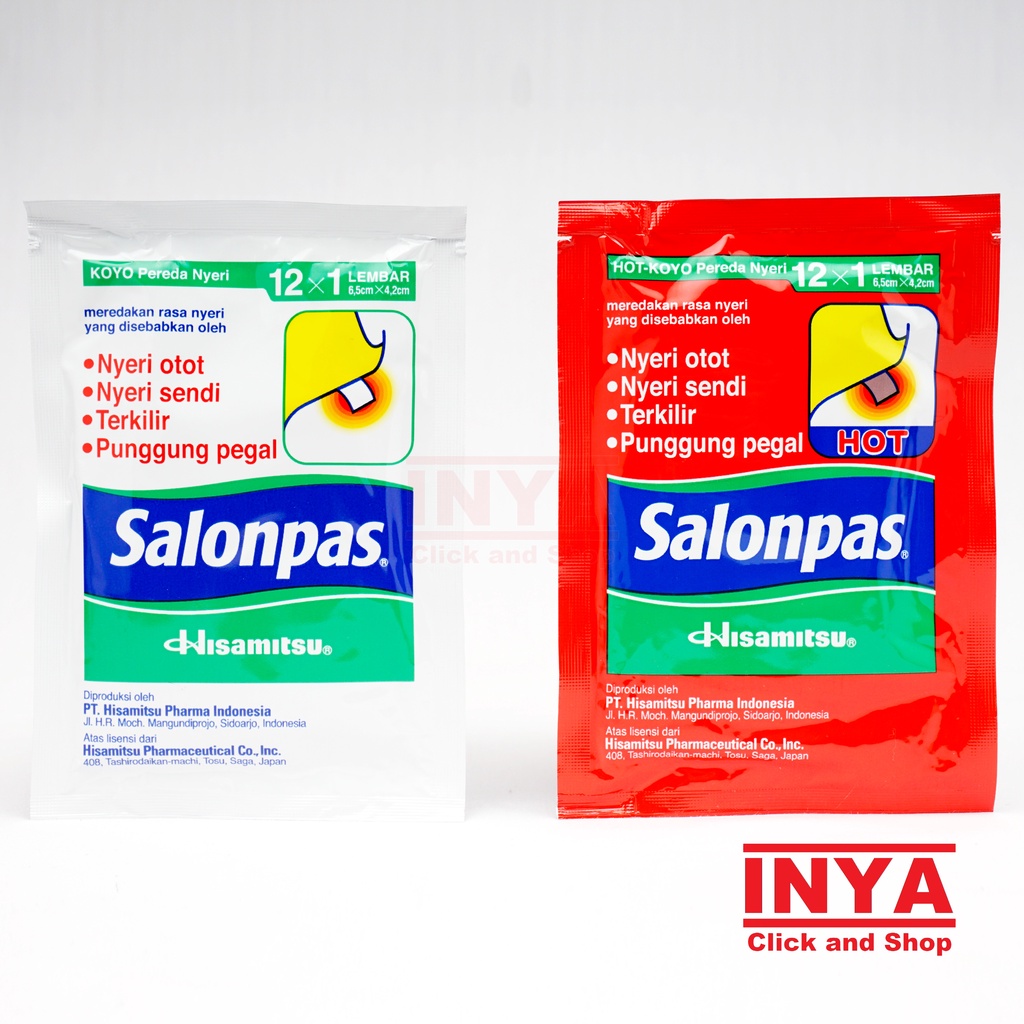 Koyo SALONPAS HISAMITSU Pack isi 12x1 Lembar - Muscle Medicated Patch