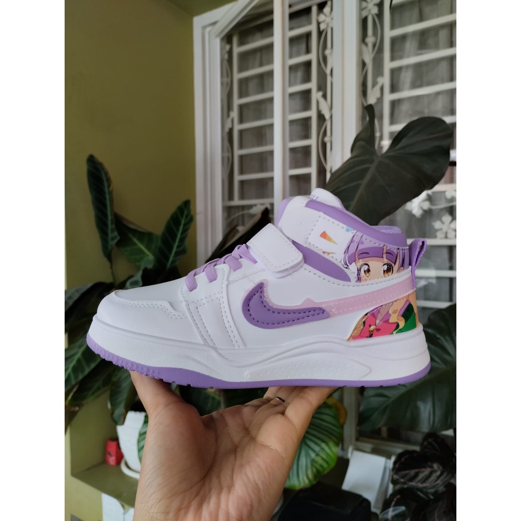 Sepatu Sneakers Anak Perempuan model terbaru S247-1 (26-37) sepatu anak perempuan import