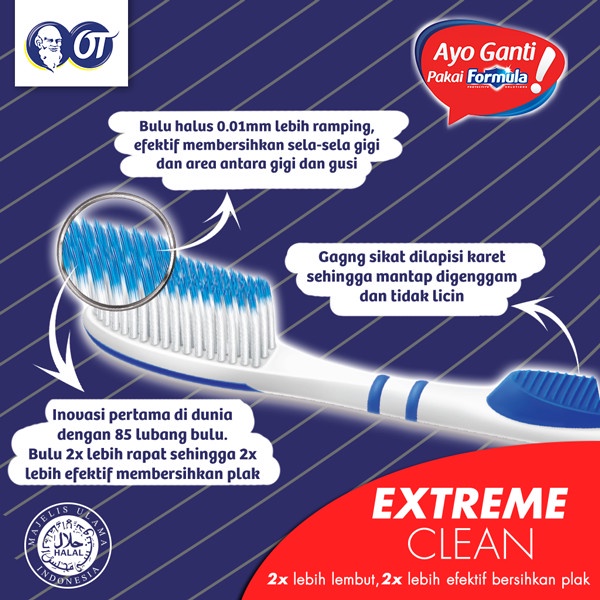 FORMULA SIKAT GIGI EXTREME CLEAN PACK (1 PACK ISI 3)