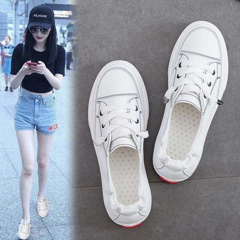 CHEKOUT WM216 Sepatu Wanita Sports Korea Joging Original Sneakers Kasual Tali