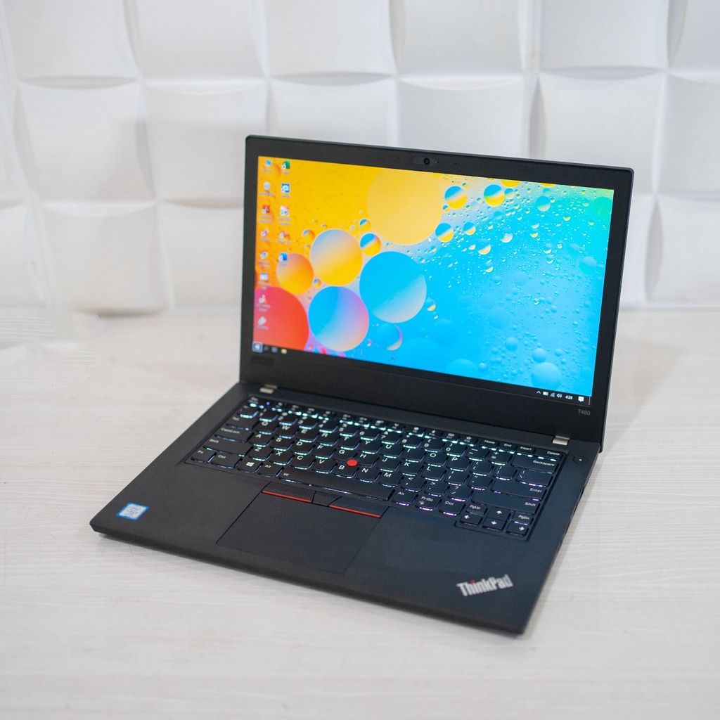 Laptop Lenovo Thinkpad T480 Intel Core i5 Gen 8 Ram 8 Gb Ssd 256 Gb Second Like New