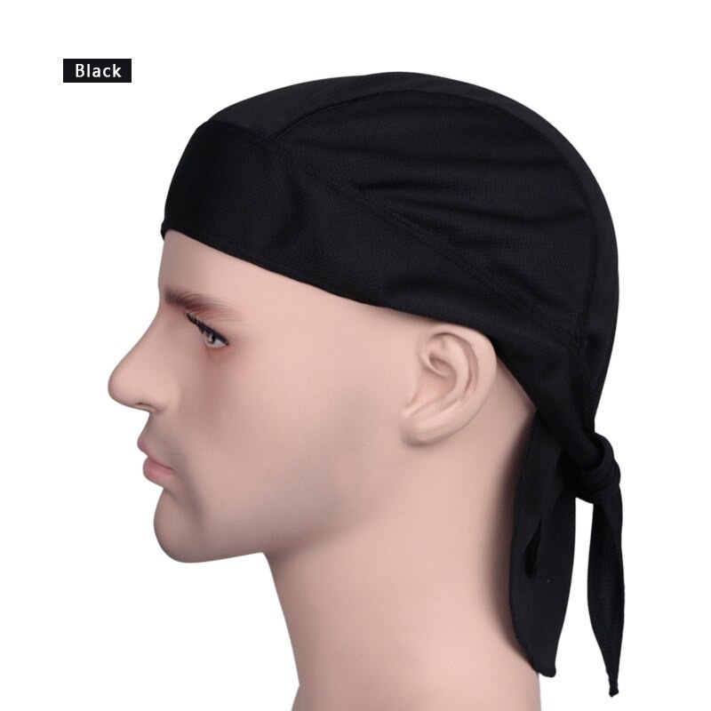 Bandana Sepeda Headband Cycling Cap Quick Dry - HDW-003 - Black