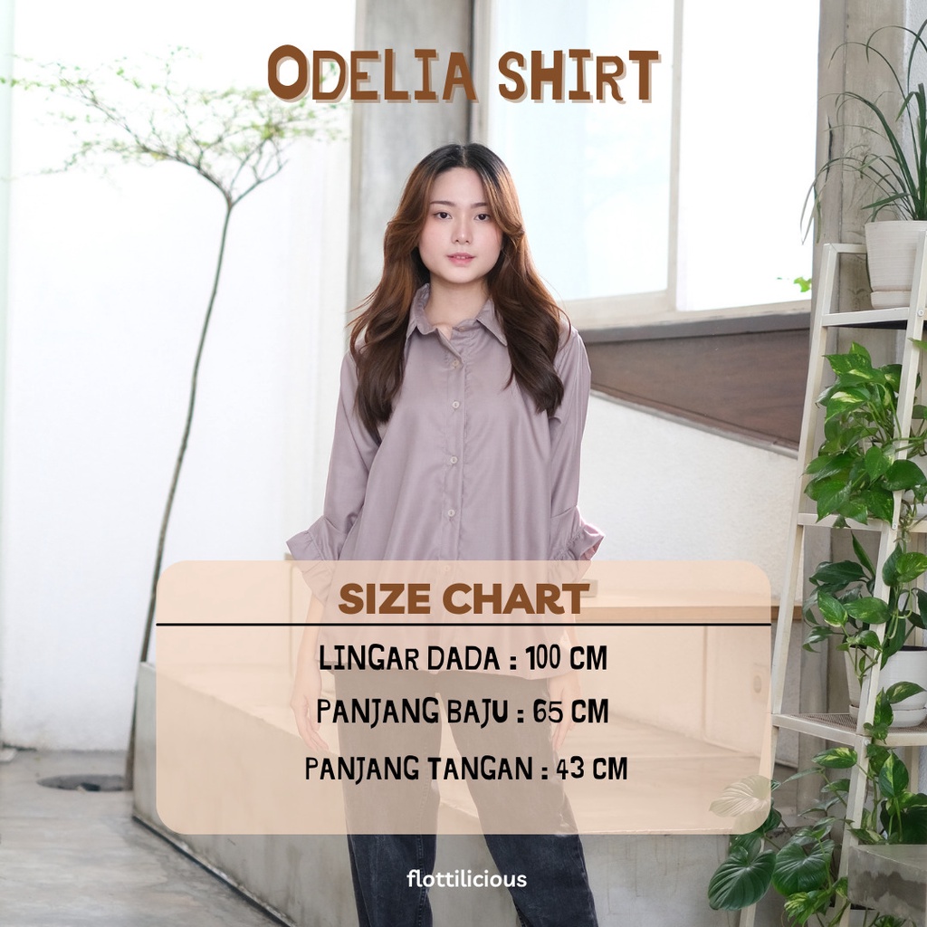 ODELIA SHIRT / ATASAN KEKINIAN / BLOUSE KECE / BUSUI FRIENDLY / BAHAN TOYOBO