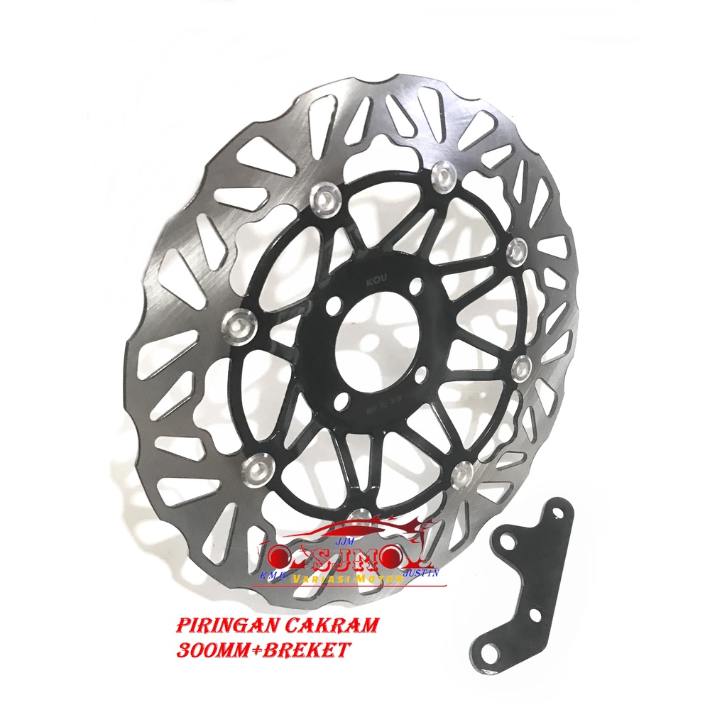 piringan cakram depan yamaha RX KING plus BREKET 300mm