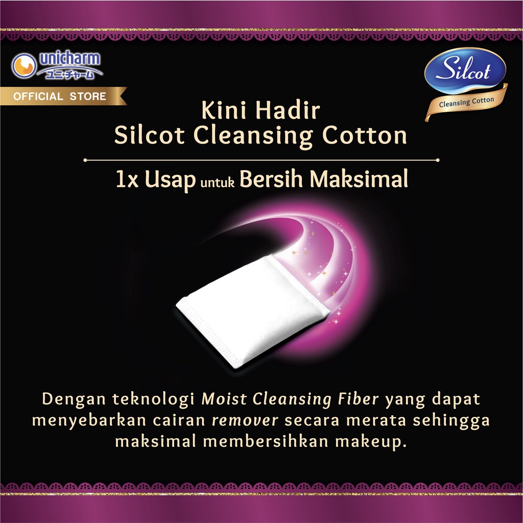 Kapas Kecantikan/ Wajah/Toner Silcot Unicharm Maximizer Cotton dan  Silcot Cleansing Cotton 82