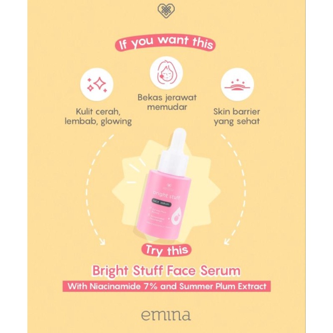 ☀️cahaya acc☀️ Emina Bright stuff serum 30ml