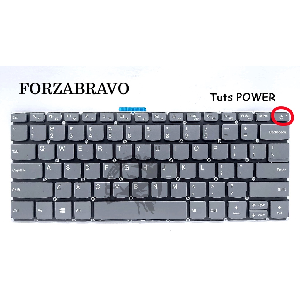 Keyboard Lenovo For IdeaPad Slim 1 14 Slim 1-14AST Slim 1-14ADA 1-14LID (POWER)
