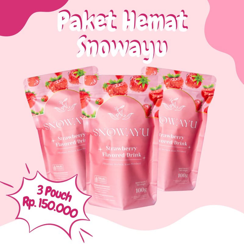 PAKET USAHA SNOWAYU COLLAGEN DRINK 100g | SKIN BOOSTER | MINUMAN PENCERAH KULIT PENCERAH TUBUH DARI DALAM