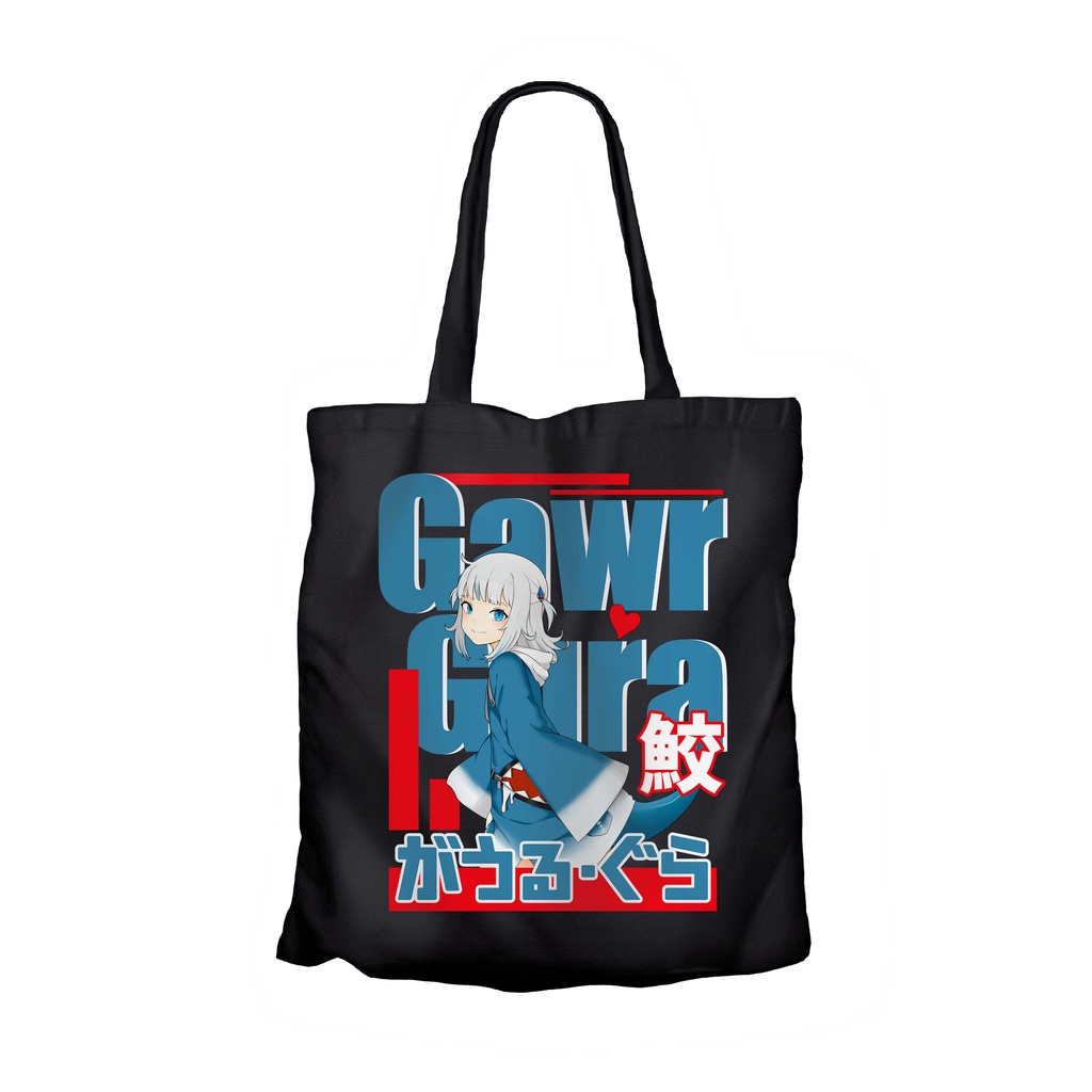 Tote bag infinite anime vtuber GAWR GURA SAME CHAN - HOLOLIVE ENG material canvas