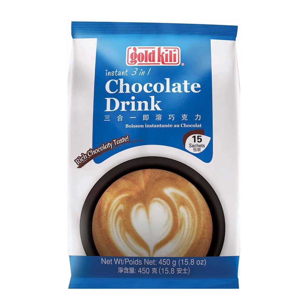

Gold Kili Chocolate Drink Minuman Coklat Bubuk Goldkili Chocolate 3 in 1 Chocolate Powder Drink