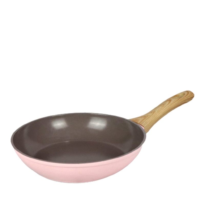 Cypruz Pink Ceramic Fry Pan / Wajan Penggorengan Anti Lengket