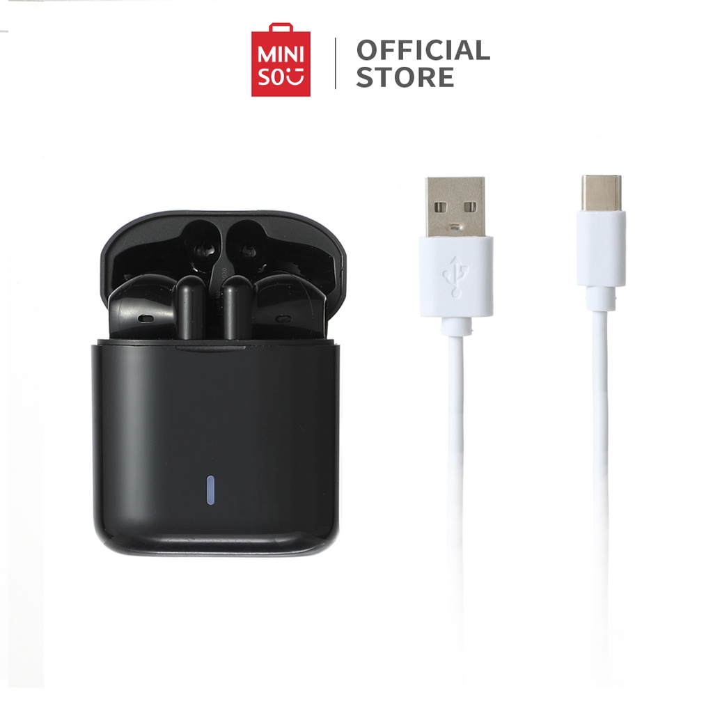 MINISO TWS Bluetooth Earphones Setengah In-Ear  Macaron  Model: S88