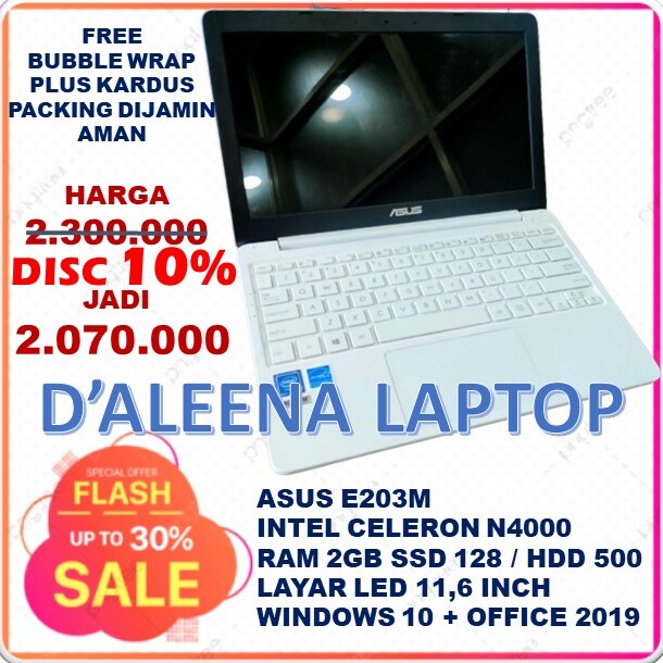 LAPTOP ASUS E203M LAPTOP SLIM LATOP SERI BARU LAPTOP PEKERJA LAPTOP MAHASISWA LAPTOP PELAJAR LAPTOP 