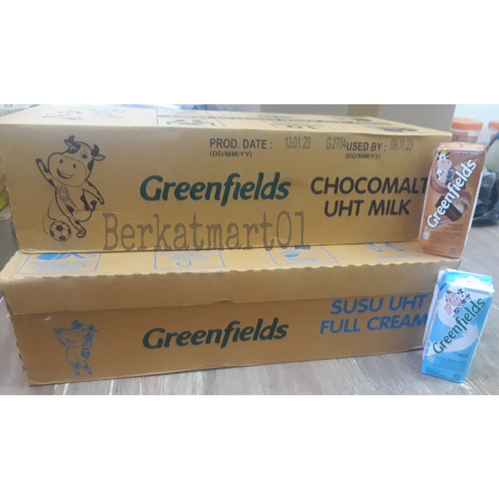 [LEBIH HEMAT] Susu Greenfields UHT Full Cream 125 mL x 1 Karton