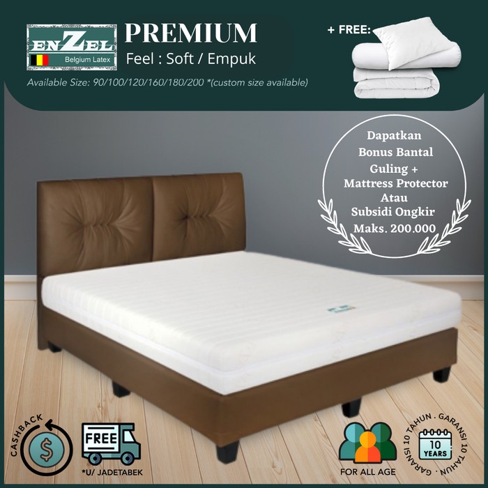 Tempat Full Set Kasur Latex Enzel Premium Uk 180X200