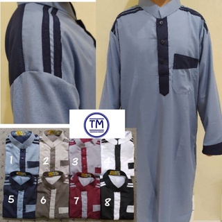 Jubah Anak Laki-laki Gamis Anak Laki-laki Baju Gamis Anak Laki-laki Motif Kombinasi Usia 0 - 14 Tahun