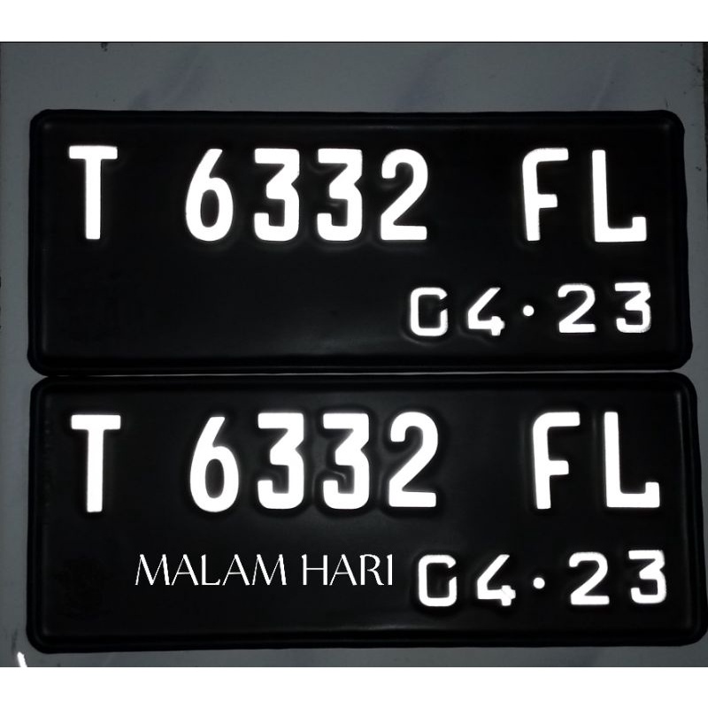 PLAT NOMOR STANDAR FONT BARU PAKE LOGO KORLANTAS POLRI ASLI SAMSAT HITAM DAN PUTIH