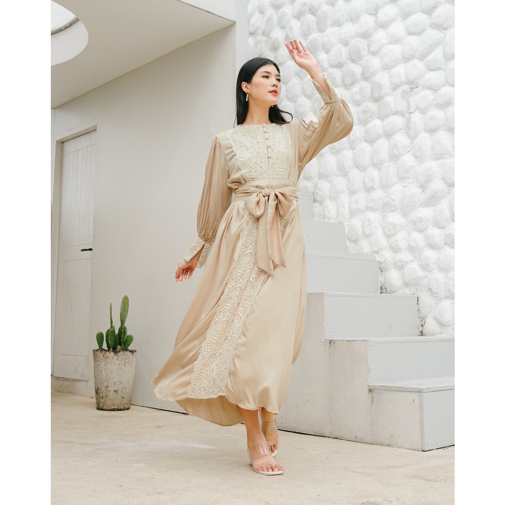 Myrubylicious ZEHRA MAXI DRESS  | DRESS | DRESS WANIRA | DRESS BROCADE | BAJU MUSLIMAH