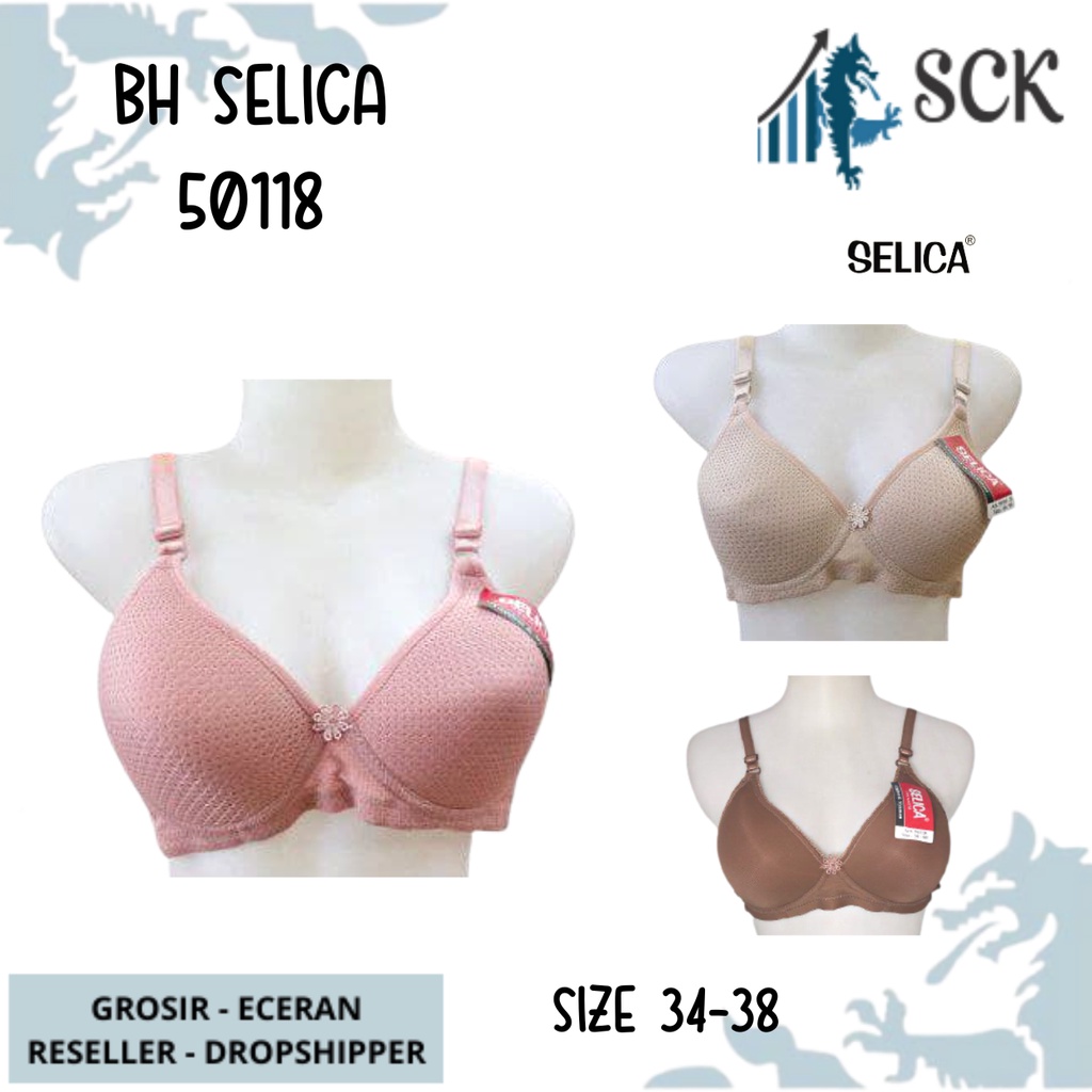 BH SELICA 50118 Motif SIZE 34 - 38 / BH Busa Tipis Tanpa Kawat CUP B / Pakaian Dalam CEWEK - sckmenwear GROSIR