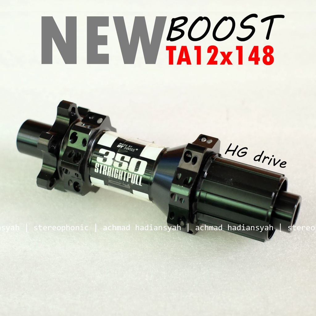 BELAKANG ONLY DTSWISS 350 Freehub Boost 28 Hole Straight Pull Ratchet Freehub Boost 28H Freehub DTSW