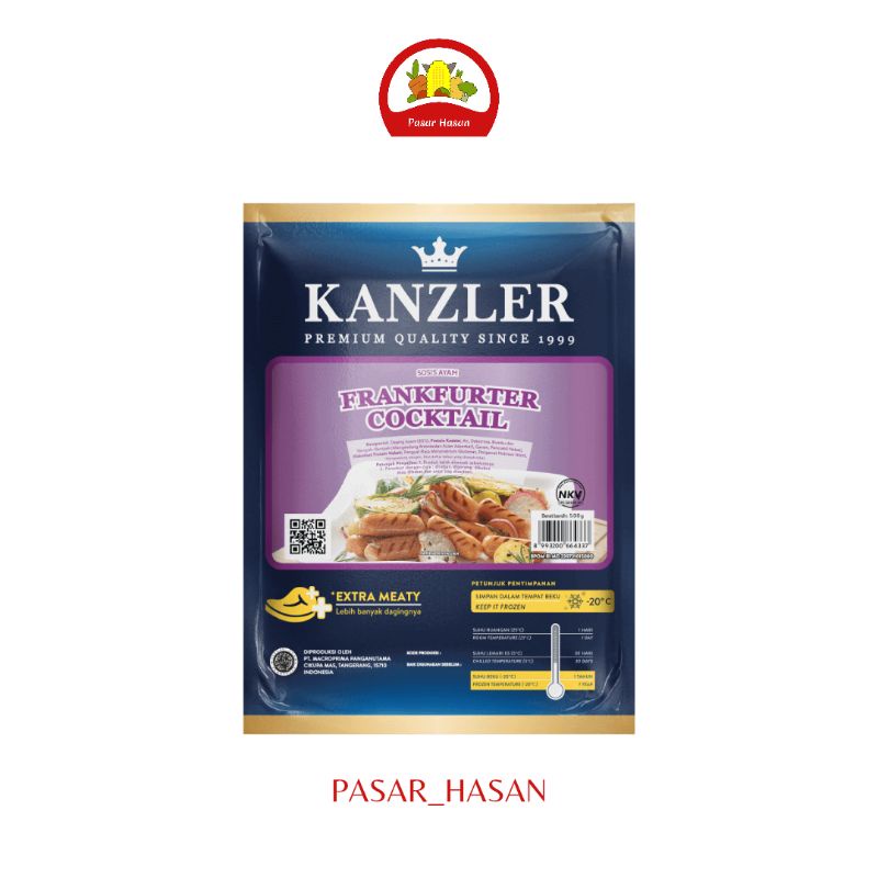 

500gr Frankfurter Cocktail Sosis Kanzler | Frozen Food | Pasar Hasan