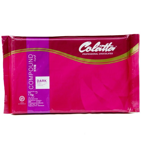 

Colatta Dark Compound 1 KG / coklat blok colata hitam 1kg