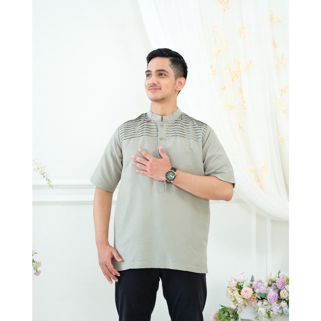 Faaz Kemko Dewasa - Kemeja Koko Dewasa Lengan Pendek Stylish by Riskirich