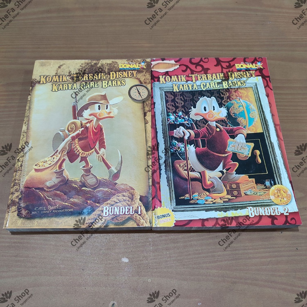 Komik Donal Bebek - Komik Terbaik Disney Karya Carl Barks Bundel 1-2 Fullset Lengkap Tamat Kolpri