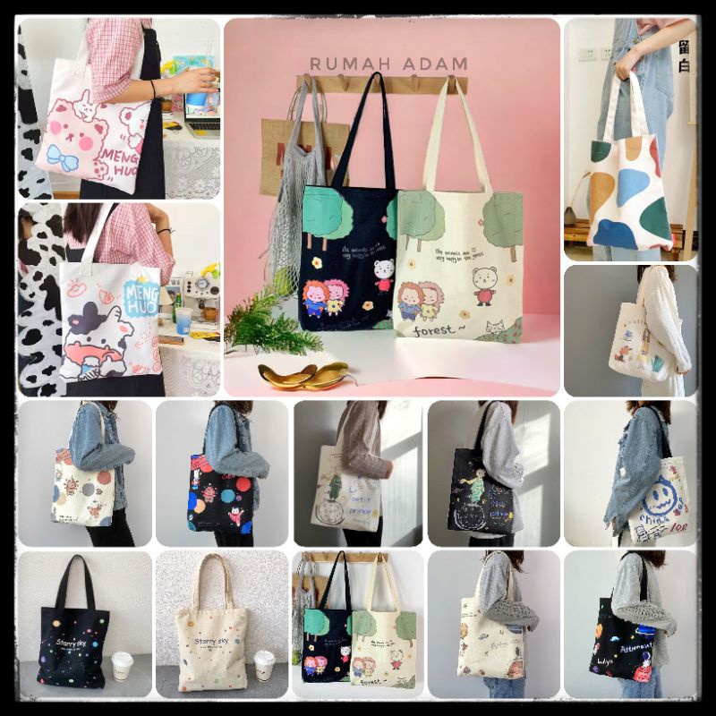 TOTE BAG LUCU-ART PRINTING PLANET-FULL COLLOR