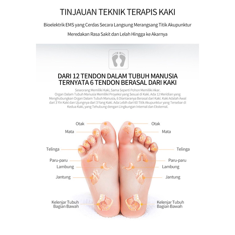 XUTI Terapi Kaki Inframerah Terapi Hangat Listrik/EMS Advanced 2-in-1 Foot Massager/ Melancarkan Sirkulasi Darah dan Relaksasi Otot