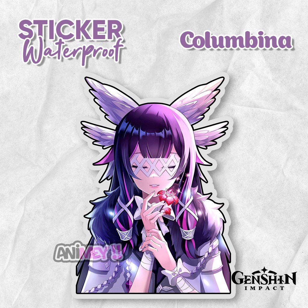 

Stiker Columbina Genshin Impact / Sticker Anime Waterproof