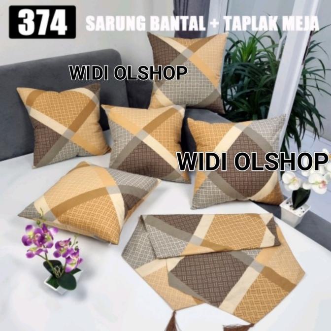 Set Sarung Bantal Kursi Sofa Cushion Cover 60X60 Cm Sarban 374