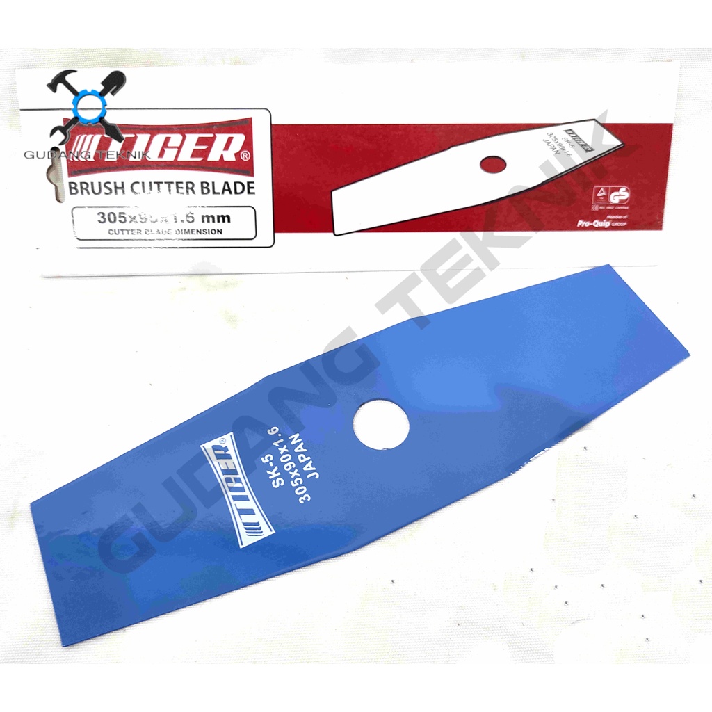 Mata Pisau Potong Rumput TIGER 305x1,6x90mm / Brush Cutter Blade - Pisau Mesin Potong Rumput TIGER