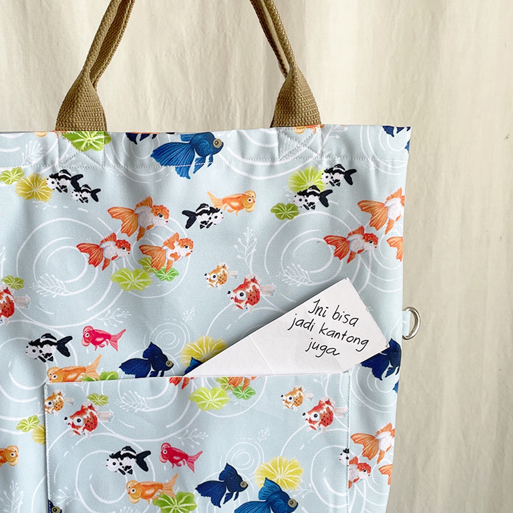 Tas Tote Santai Small Ikan Koki