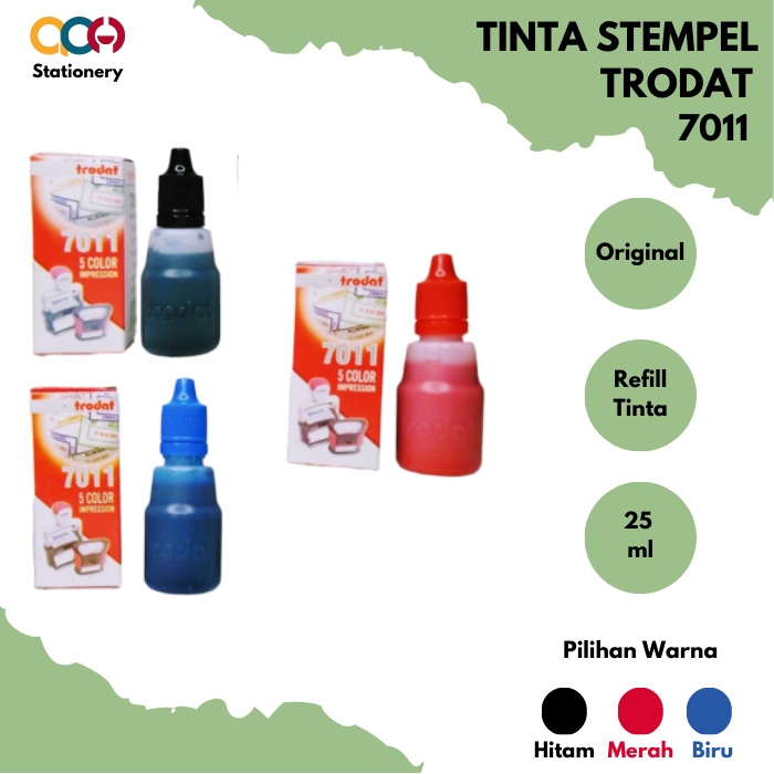

Tinta Stempel Trodat 7011 25ml Isi Ulang Refill Berbagai Warna