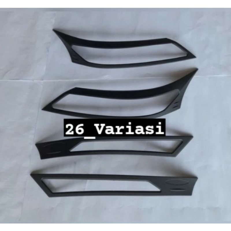 List Garnish Lis Lampu Depan All New Avanza Xenia Veloz 2019-2021 Hitam Doff