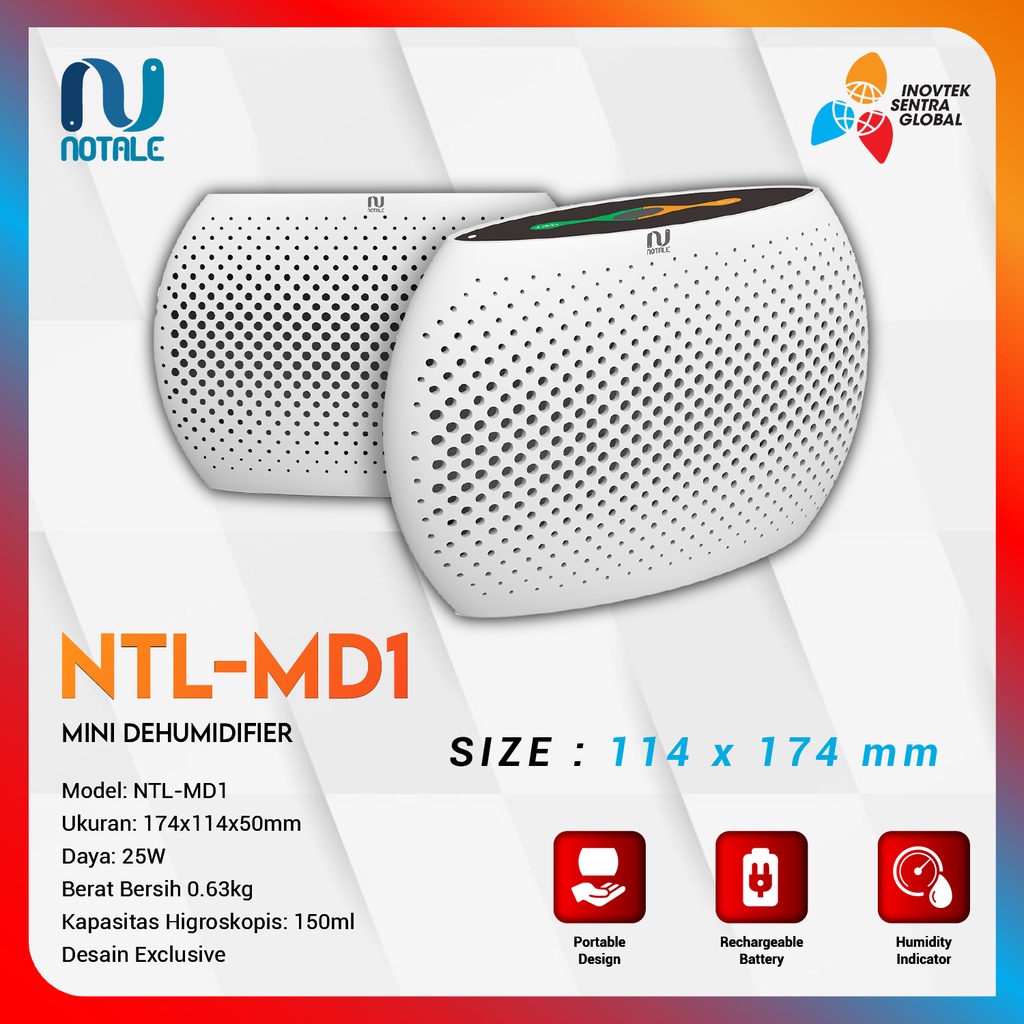 Notale Mini Dehumidifier Air Dryer - Penyerap Kelembapan Udara