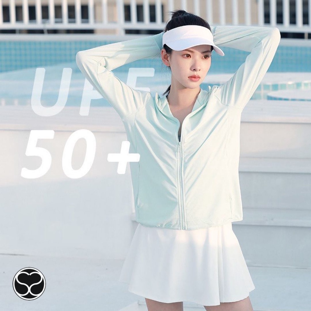 	 SecondShape - UV Jaket Olahraga Wanita Yoga Gym Fitness	