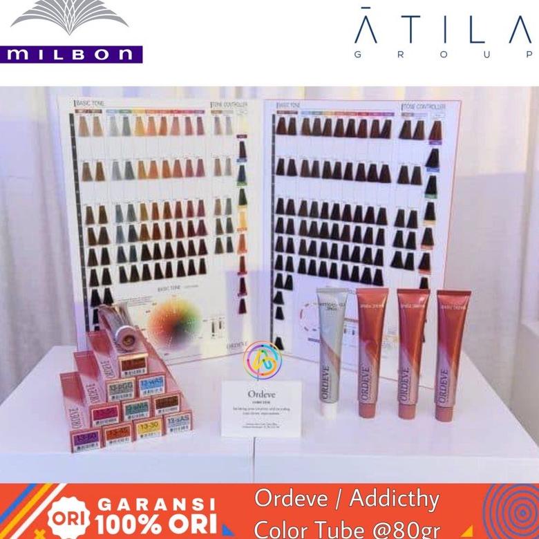 CAT RAMBUT MILBON ORDEVE / ADDICTHY 80GR / CAT RAMBUT JAPAN .
