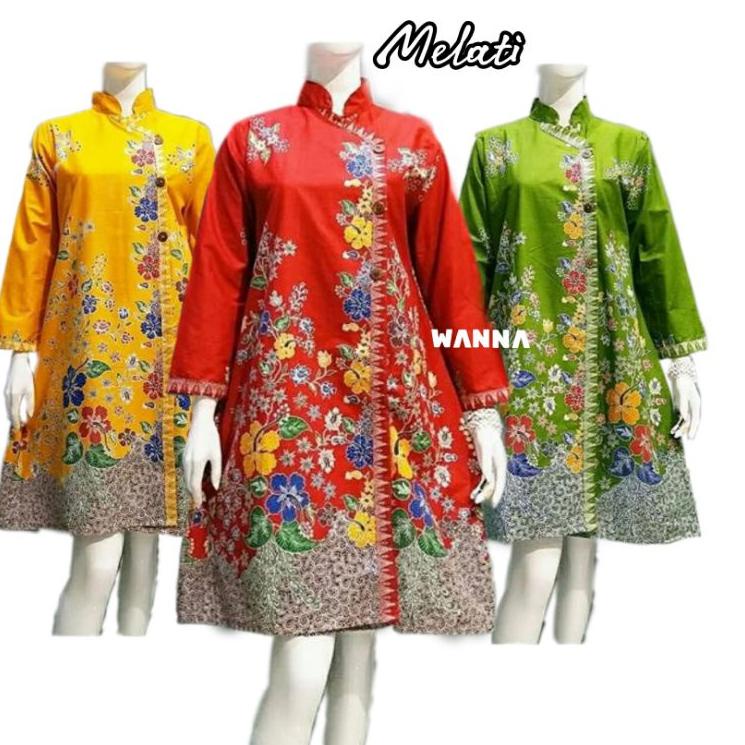Terbaru.. TUNIK BATIK BUSUI CANTIK KEKINIAN BAJU BATIK WANITA MODERN TERLARIS