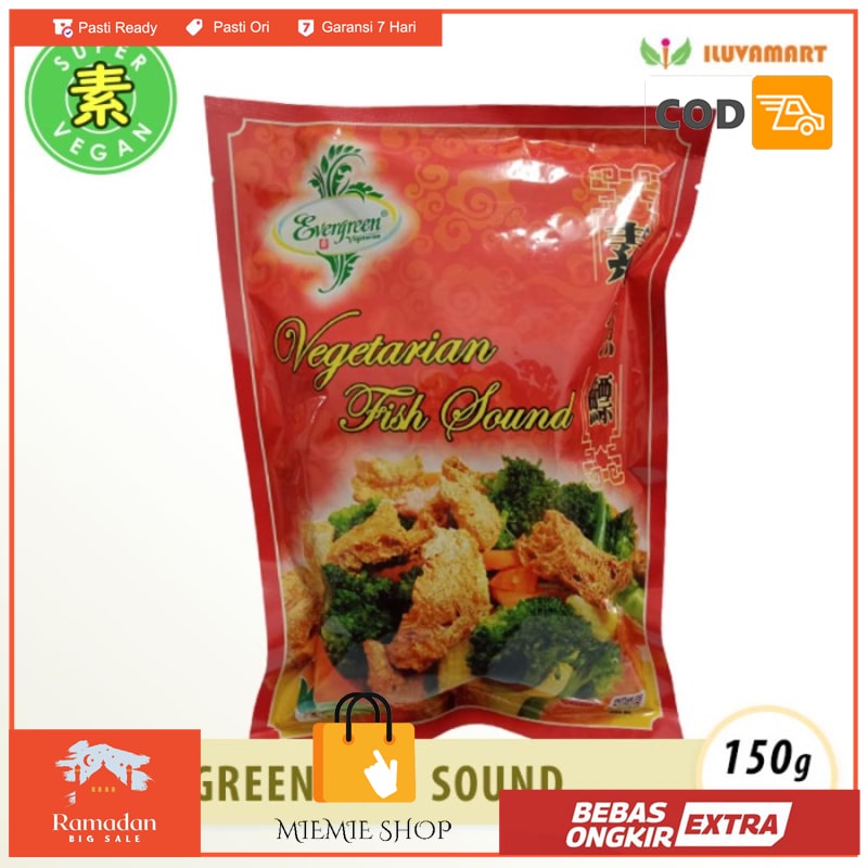 

Evergreen Fish Sound Vegan 150g Su Yu Piao Yi Phio I Phiau Mirip Kikil