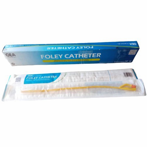 Foley Catheter 2way Gea Fr16 &amp; Fr18 - GEA Silicone Coated Latex Foley Catheter - Selang Foley Catheter - Eceran