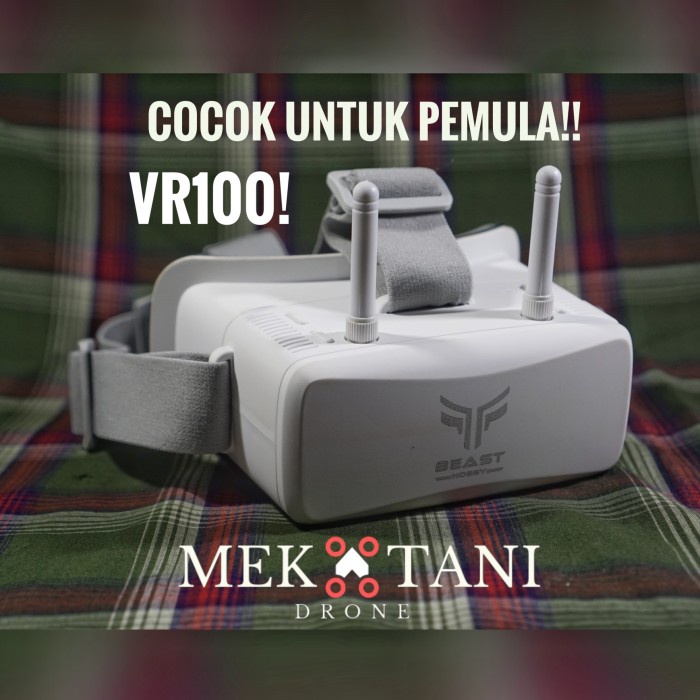 FPV GOGGLES VR100 DUAL ANTENNA KACAMATA DRONE VR 100 UNTUK PEMULA