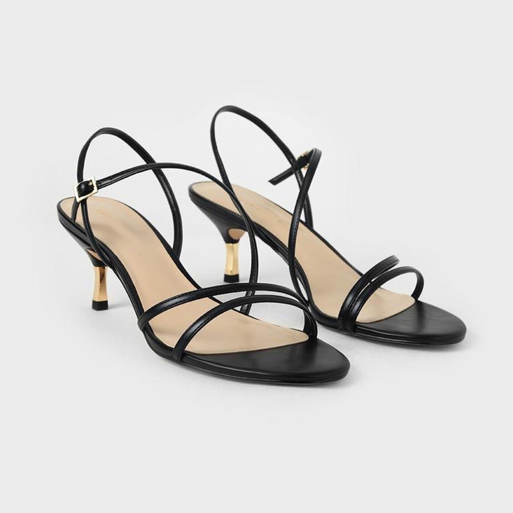 Sepatu CK-219 Strappy Metallic Heels