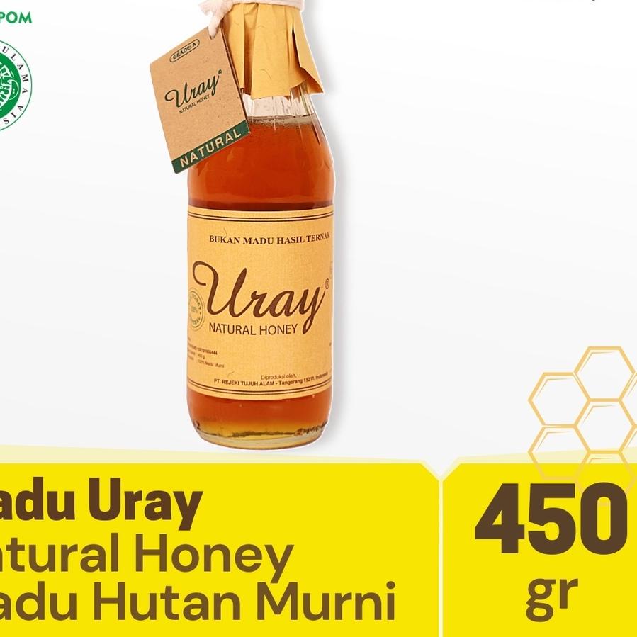 

❀ Uray Natural Honey 450gr - Murni - Hutan Asli ✬