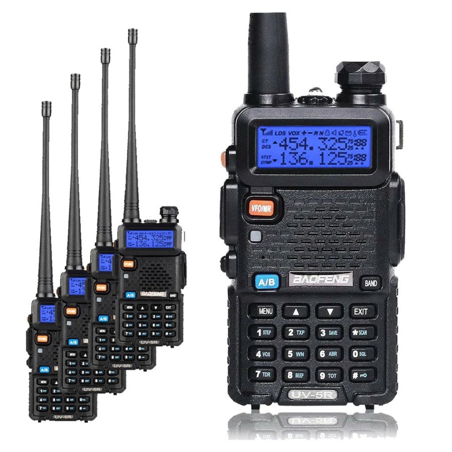 Ht Baofeng UV5R (8Watt) dual band VHF/UHF 128 Channel | Bofeng UV 5R UV-5R Battery 2800mAh Garansi 1 Tahun Walkie Talkie - Handy Talky